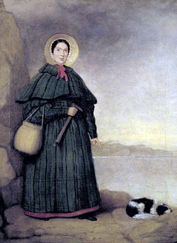 英国早期的化石收集者与古生物学家玛丽·安宁（英语：Mary Anning，1799年5月21日－1846年3月9日）